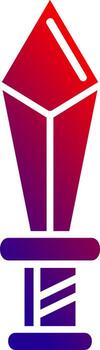 Dagger Solid Gradient Icon vector