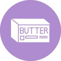 Butter Glyph Circle Icon vector