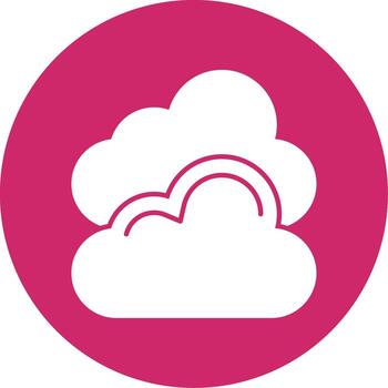 sólido circulo icono vector