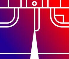 Shorts Solid Gradient Icon vector