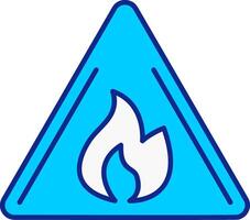 Hazards Blue Filled Icon vector