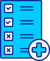 Checklist Blue Filled Icon vector