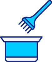 Hair Dye Blue Filled Icon vector