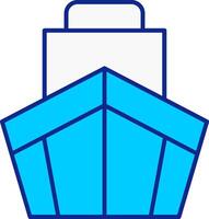 Cargo Blue Filled Icon vector