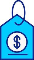 Cheap Blue Filled Icon vector