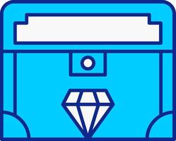 Valuable Blue Filled Icon vector