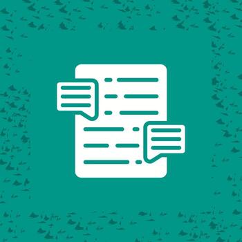 Document Commenting Vector Icon
