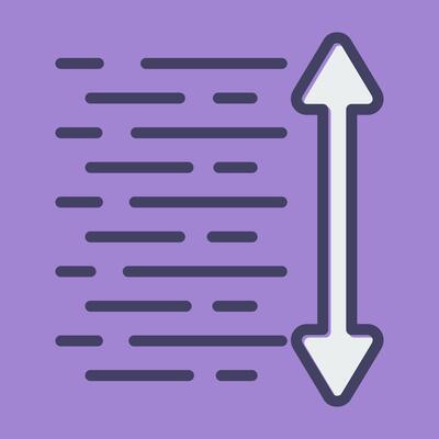Line Spacing Vector Icon