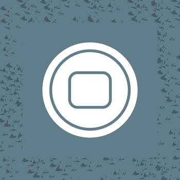 Stop Button Vector Icon