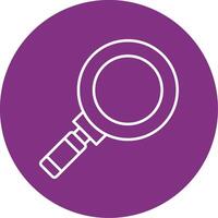 Magnifying Glass Line Multicircle Icon vector