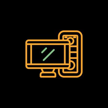 Computer Vector Icon