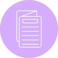 Brochure Line Multicircle Icon vector