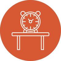 Table Watch Line Multicircle Icon vector