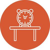 Table Watch Line Multicircle Icon vector