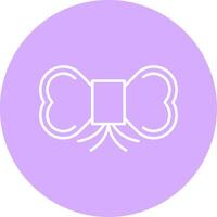 Bow Tie Line Multicircle Icon vector