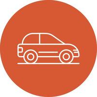 Car Line Multicircle Icon vector