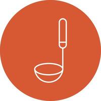 Ladle Line Multicircle Icon vector