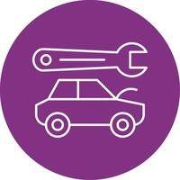 Body Repair Line Multicircle Icon vector