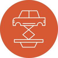 Car Repair Line Multicircle Icon vector