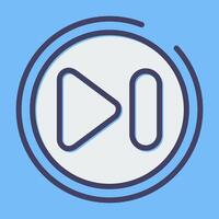 Next Track Button Vector Icon