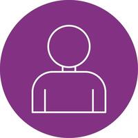 User Line Multicircle Icon vector