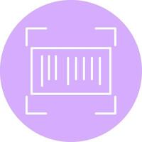 Barcode Line Multicircle Icon vector