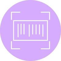 Barcode Line Multicircle Icon vector