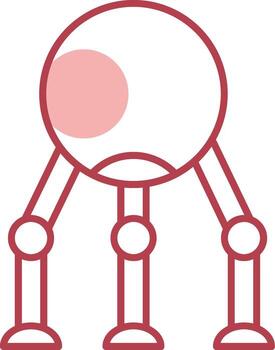 Robot Solid Two Color Icon vector