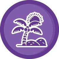 Oasis Solid Purple Circle Icon vector