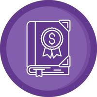 Valuable Solid Purple Circle Icon vector