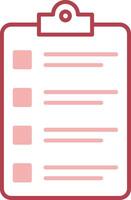 Clipboard Solid Two Color Icon vector