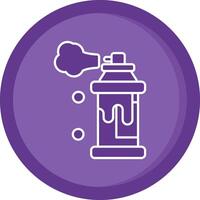 Spray Solid Purple Circle Icon vector