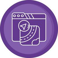 Gpu Solid Purple Circle Icon vector