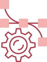 Settings Solid Two Color Icon vector