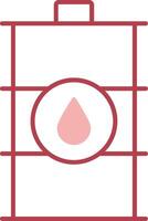 Barrel Solid Two Color Icon vector