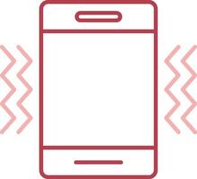 Vibration Solid Two Color Icon vector