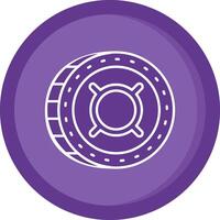 Generic Solid Purple Circle Icon vector