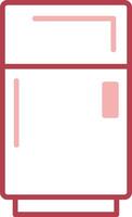 Fridge Solid Two Color Icon vector