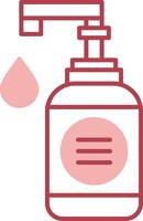 Hand Soap Solid Two Color Icon vector