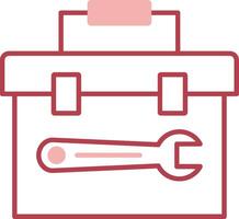 Toolbox Solid Two Color Icon vector