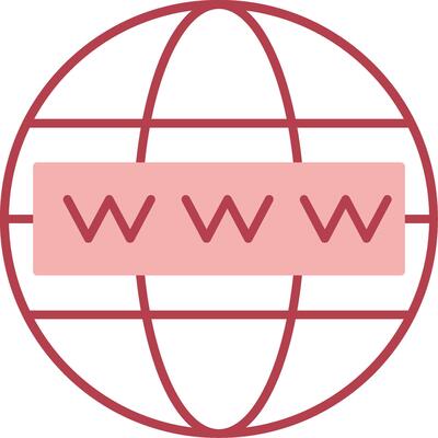 Worldwide Solid Two Color Icon