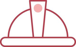 Helmet Solid Two Color Icon vector