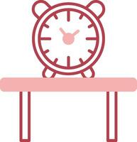 Table Watch Solid Two Color Icon vector
