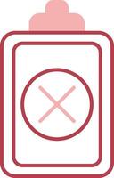 Wrong Solid Two Color Icon vector