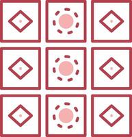 Tiles Solid Two Color Icon vector