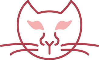 Cat Solid Two Color Icon vector