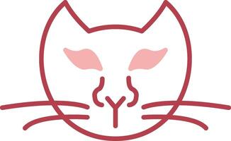 Cat Solid Two Color Icon vector