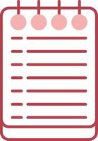 Notes Solid Two Color Icon vector