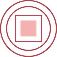 solid two color icon vector