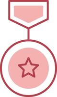 Winning Solid Two Color Icon vector